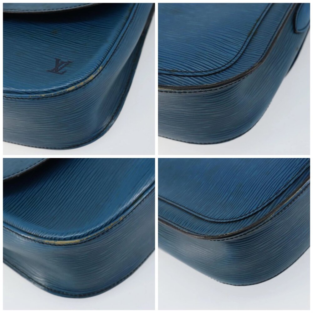 LOUIS VUITTON Epi Saint Cloud GM Shoulder Bag Toledo Blue M52195 LV Auth 142604 - Picture 14 of 16